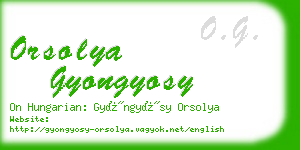 orsolya gyongyosy business card